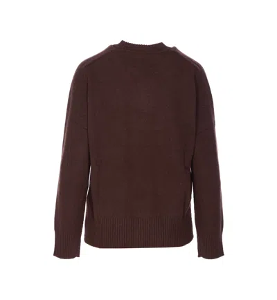 Loulou Studio Crewneck Knitwear Long Sleeves In Brown