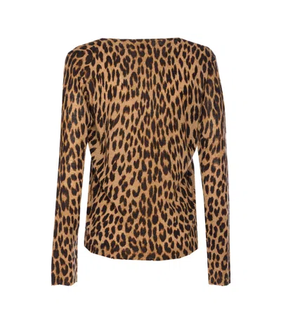 Zadig & Voltaire Manala Leo Print Cardigan In Animal Print