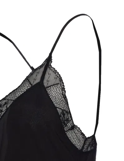 Zadig & Voltaire Lace-trimmed Camisole In Black