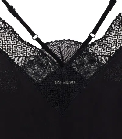 Zadig & Voltaire Lace-trimmed Camisole In Black