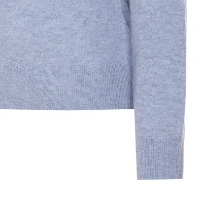 Zadig & Voltaire Cici Ws Heart Patch Sweater In Blue