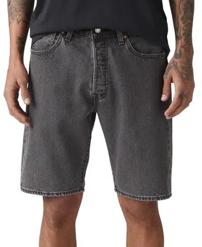 Levi's Men's 501 Original Regular-fit 9" Lightweight Denim Shorts In Gray