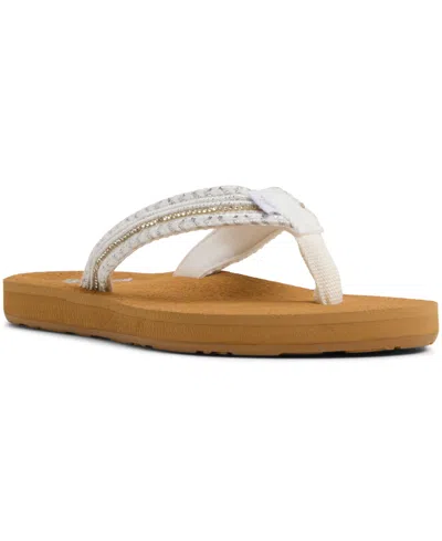 Roxy Women's Porto Bling Round Toe Flat Sandals In Multi