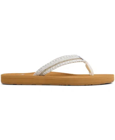 Roxy Women's Porto Bling Round Toe Flat Sandals In Multi