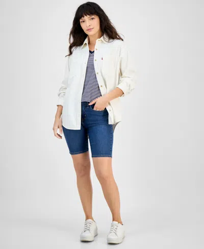 Levi's Women's Iris Button-front Cotton Overshirt