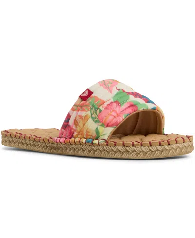 Roxy Women's Shoresoft Sld Round Toe Flat Sandals In Multi