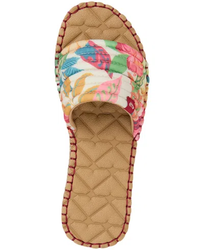 Roxy Women's Shoresoft Sld Round Toe Flat Sandals In Multi