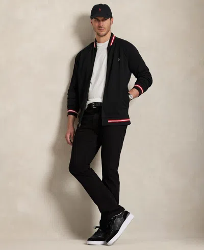 Polo Ralph Lauren Men's Double-knit Bomber Jacket In Black