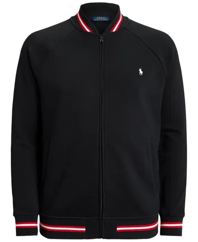 Polo Ralph Lauren Men's Double-knit Bomber Jacket In Black