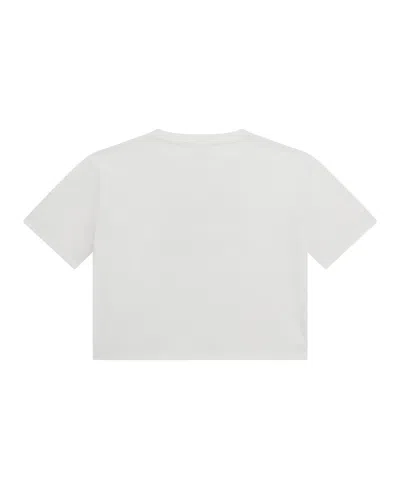 Guess Big Girl Short Sleeve With Shiny Foil Print Logo T-shirt In Pink