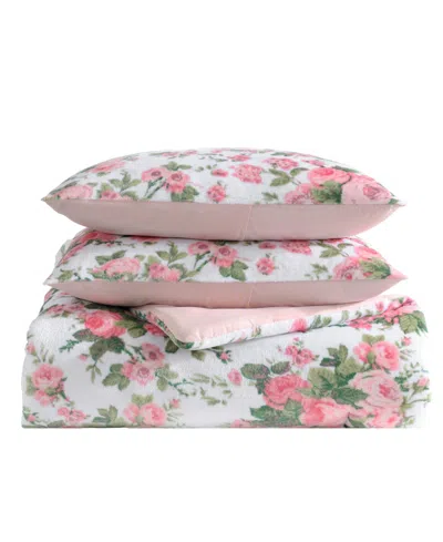 Betsey Johnson Vintage Floral Plush 4-pc. Comforter Set, Twin