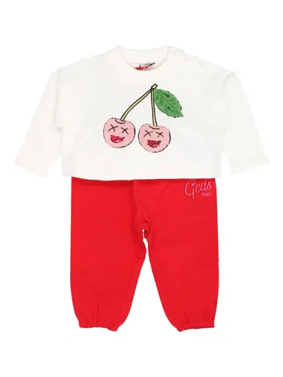 Gcds Cherry-embellished Tracksuit In Multi