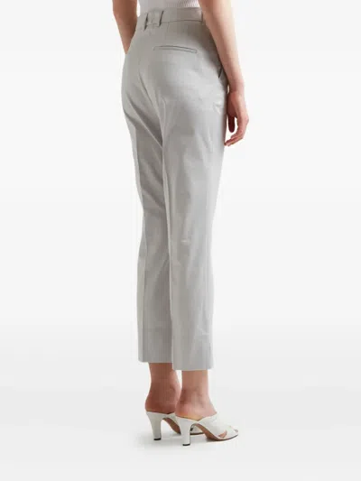 Incotex Flat-front Trousers In Gray