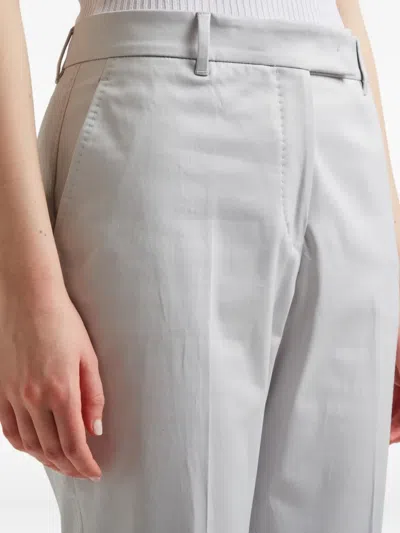 Incotex Flat-front Trousers In Gray