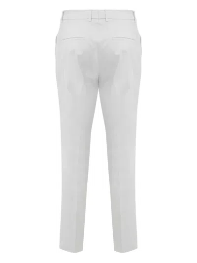 Incotex Flat-front Trousers In Gray
