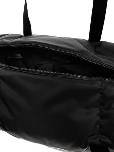 Moncler Round Gym Bag Top Handles In Black