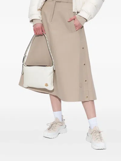 Moncler Vetta Leather Shoulder Bag