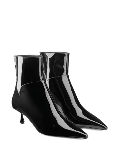 Jimmy Choo 50mm Cycas Pointed-toe Patent Leather Boots