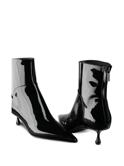 Jimmy Choo 50mm Cycas Pointed-toe Patent Leather Boots