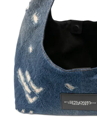 Marc Jacobs Distressed Denim Shoulder Bag