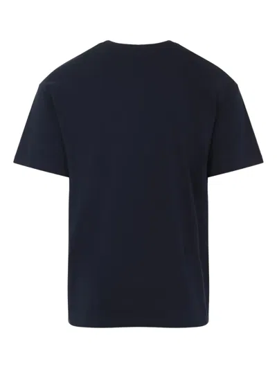 Givenchy Navy Short-sleeved T-shirt With Logo In Blue