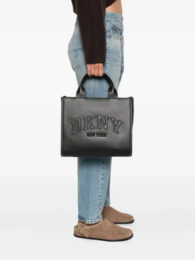 Dkny Logo-embroidered Tote Bag