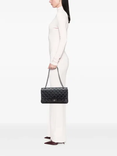 Pre-owned Chanel 2010-2011 Reissue 2.55 Aged Calfskin Double Flap 227 Shoulder Bag