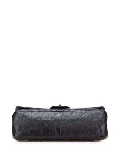 Pre-owned Chanel 2010-2011 Reissue 2.55 Aged Calfskin Double Flap 227 Shoulder Bag