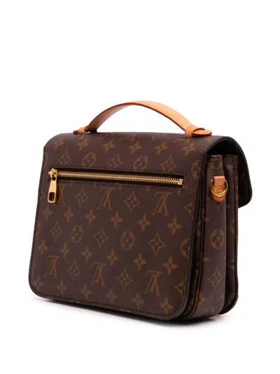 Pre-owned Louis Vuitton 2020 Monogram Pochette Metis Satchel