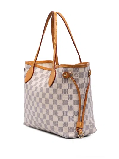 Pre-owned Louis Vuitton 2010 Damier Azur Neverfull Pm Tote Bag