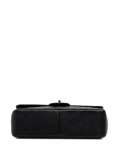 Pre-owned Chanel 2011 Jumbo Classic Caviar Double Flap Shoulder Bag