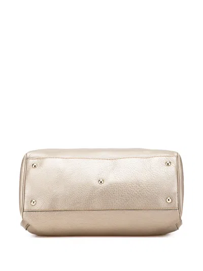 Pre-owned Gucci 2000-2015 Medium Calfskin Bamboo Shopper Satchel
