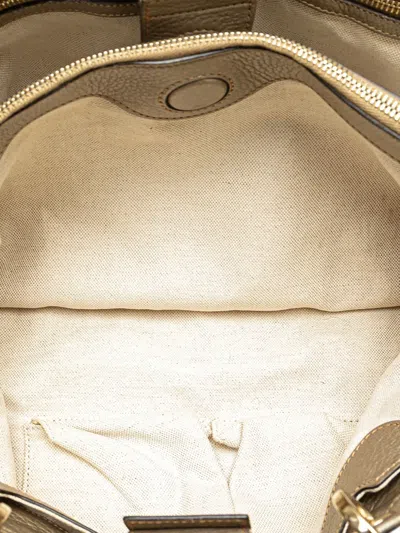 Pre-owned Gucci 2000-2015 Medium Calfskin Bamboo Shopper Satchel