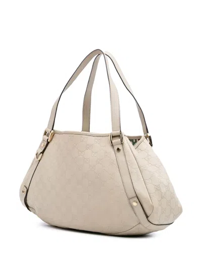 Pre-owned Gucci 2016-2025 Medium Ssima Abbey D Ring Tote Bag