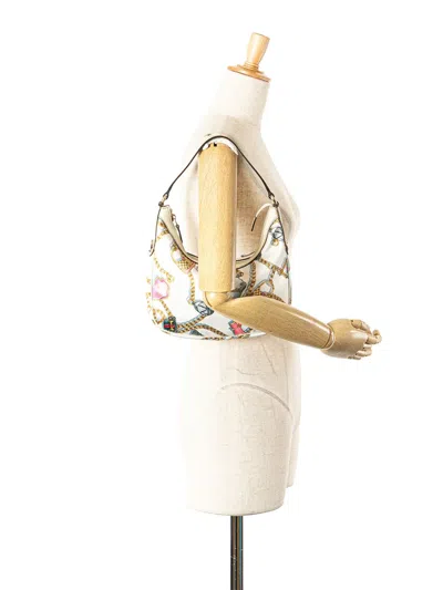 Pre-owned Gucci 2000-2015 Printed Satin Charmy Shoulder Bag