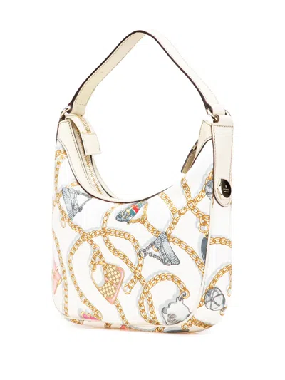 Pre-owned Gucci 2000-2015 Printed Satin Charmy Shoulder Bag