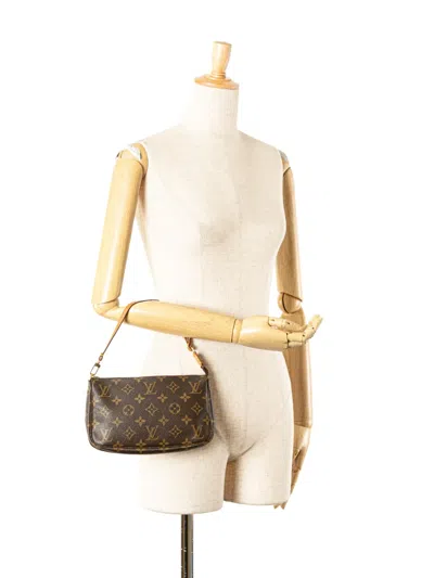 Pre-owned Louis Vuitton 2001 Monogram Pochette Accessoires Shoulder Bag