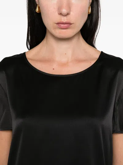 Max Mara Silk Sweaters In Black