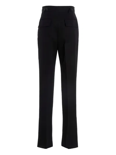 Sapio Straight-leg High-rise Trousers Button Accents