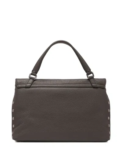 Zanellato Double-clasp Studded Shoulder Bag