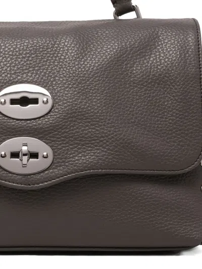 Zanellato Double-clasp Studded Shoulder Bag