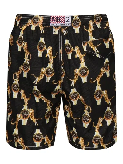 Mc2 Saint Barth Graphic-print Swim Shorts In Multi