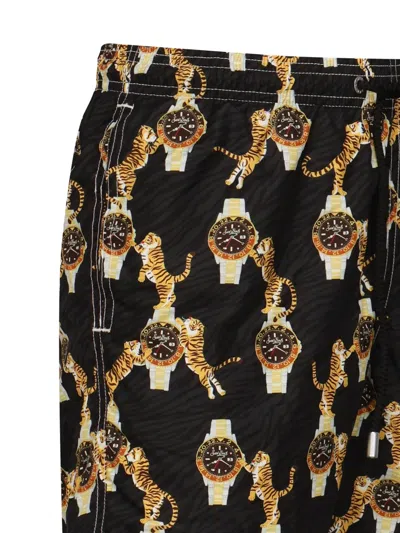 Mc2 Saint Barth Graphic-print Swim Shorts In Multi