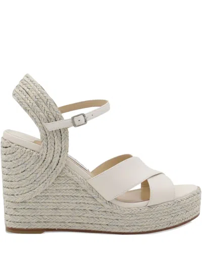 Jimmy Choo 100mm Dellena 100 Cross-strap Espadrilles