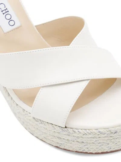 Jimmy Choo 100mm Dellena 100 Cross-strap Espadrilles