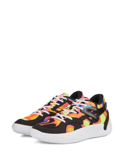 Puma Blaze Court Lava "red" Sneakers In Multi