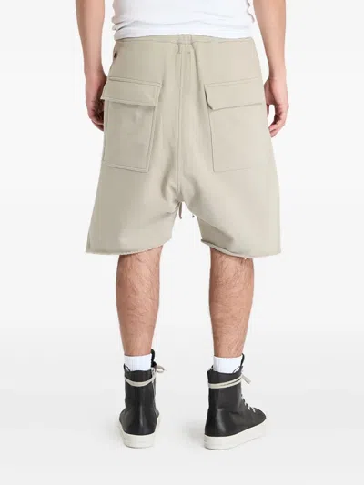 Rick Owens Drkshdw Beveled Pods Bermuda Shorts In Neutral