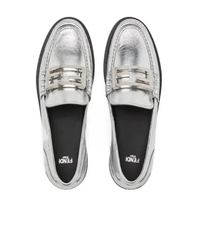 Fendi Baguette Slip-on Loafers