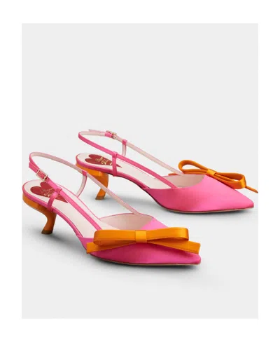 Roger Vivier Virgule Bow Slingback Pumps