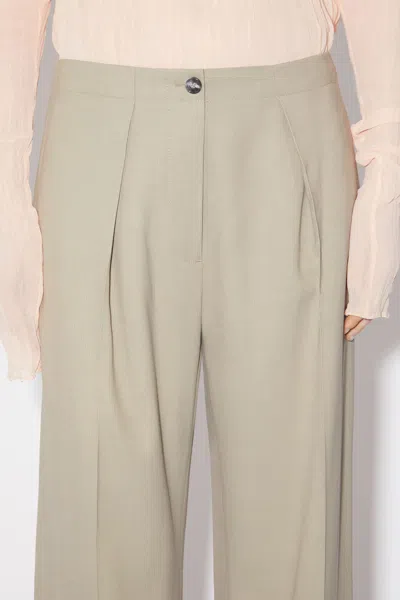 Acne Studios Tailored Herringbone Trousers In Neutral